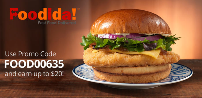Foodida Promo Code: FOOD00635 and earn up to $20 on your first drive!