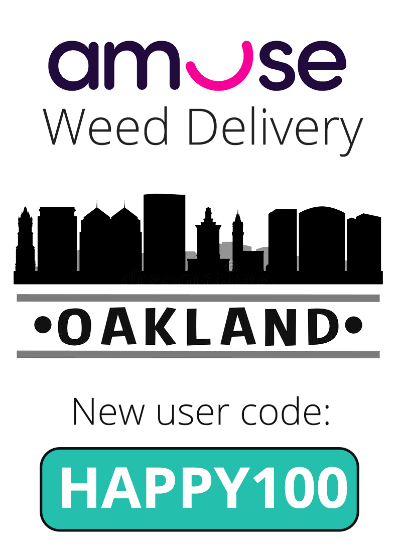 Amuse Weed Delivery Promo Code for Oakland: HAPPY100